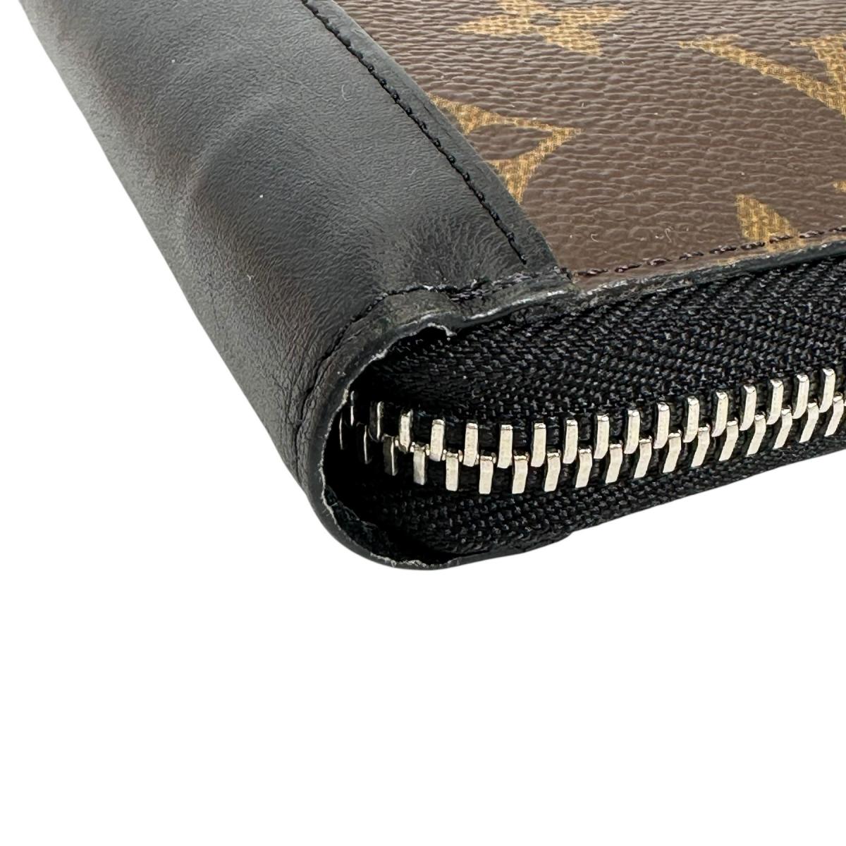 LOUIS VUITTON Long Wallet Purse M60109 Monogram canvas, leather Brown Vertical Monogram Macasa unisex(Unisex) Used Authentic