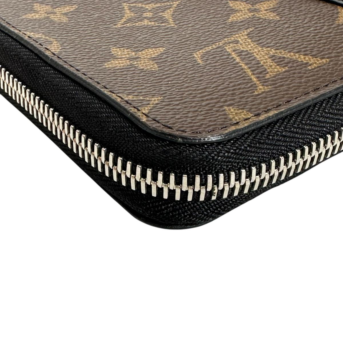 LOUIS VUITTON Long Wallet Purse M60109 Monogram canvas, leather Brown Vertical Monogram Macasa unisex(Unisex) Used Authentic
