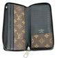 LOUIS VUITTON Long Wallet Purse M60109 Monogram canvas, leather Brown Vertical Monogram Macasa unisex(Unisex) Used Authentic