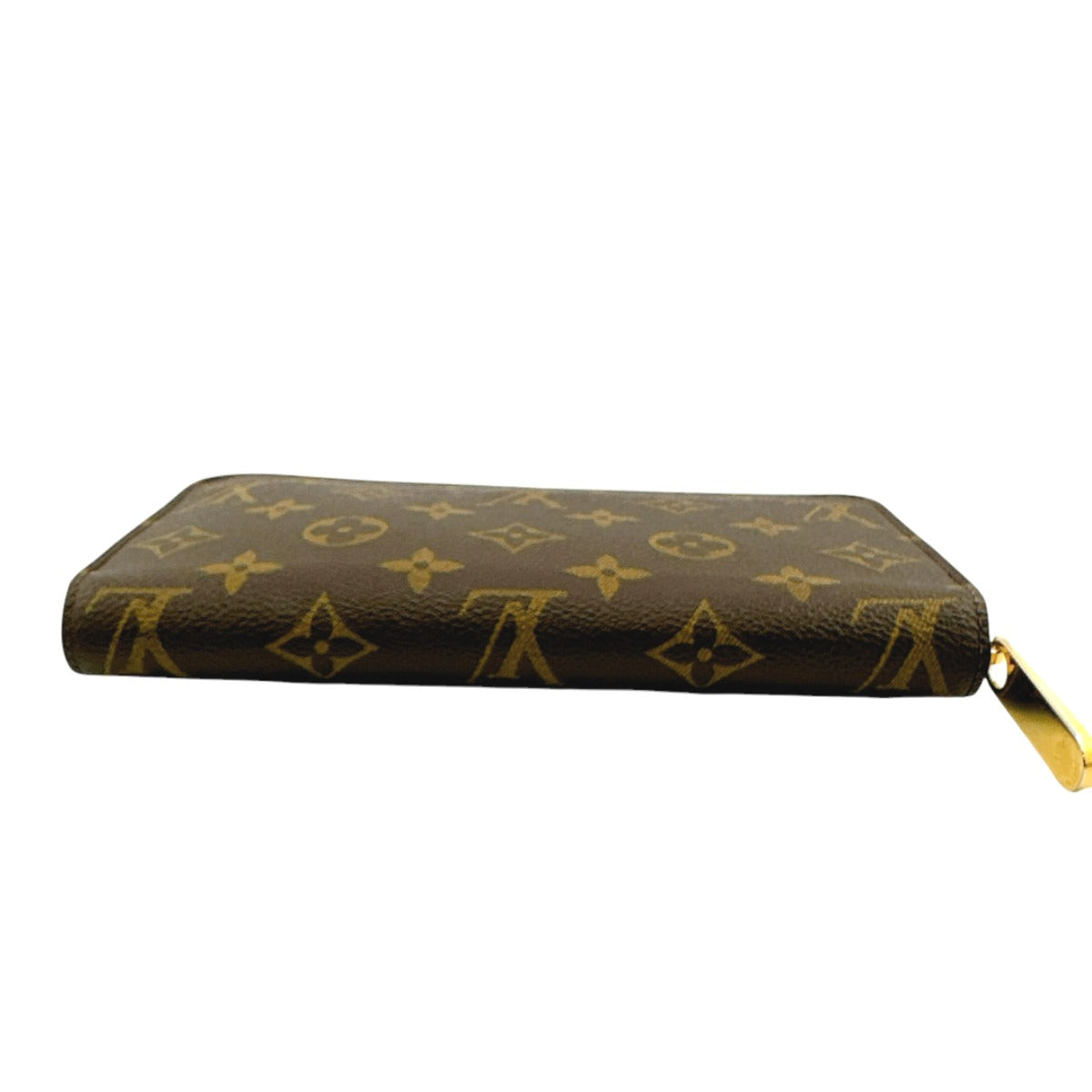 LOUIS VUITTON Long Wallet Purse M41895 Monogram canvas Brown x fuchsia Zip Around Monogram Zippy wallet Women Used Authentic