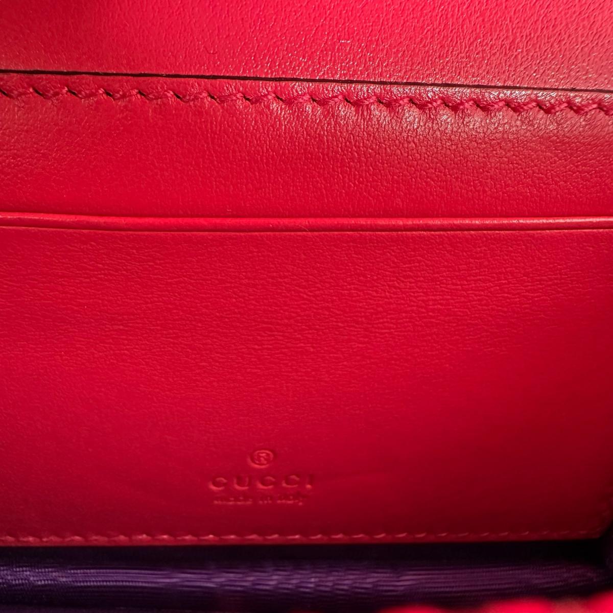 GUCCI Handbag Nylon, Leather pink Handbag 2WAY bag GG Mini Matelasse Women Used Authentic