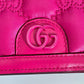GUCCI Handbag Nylon, Leather pink Handbag 2WAY bag GG Mini Matelasse Women Used Authentic