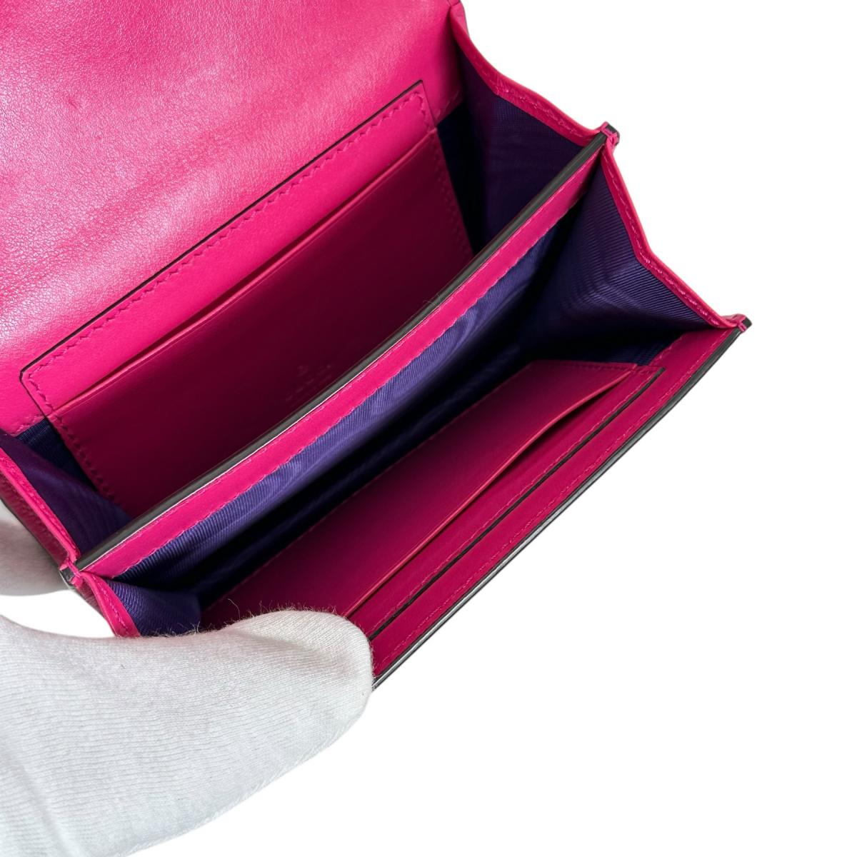 GUCCI Handbag Nylon, Leather pink Handbag 2WAY bag GG Mini Matelasse Women Used Authentic
