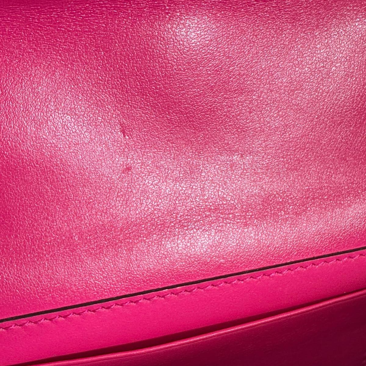 GUCCI Handbag Nylon, Leather pink Handbag 2WAY bag GG Mini Matelasse Women Used Authentic