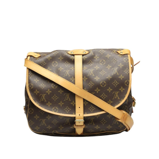 LOUIS VUITTON Shoulder Bag M42254 Monogram canvas Brown Monogram Samuel 35 M