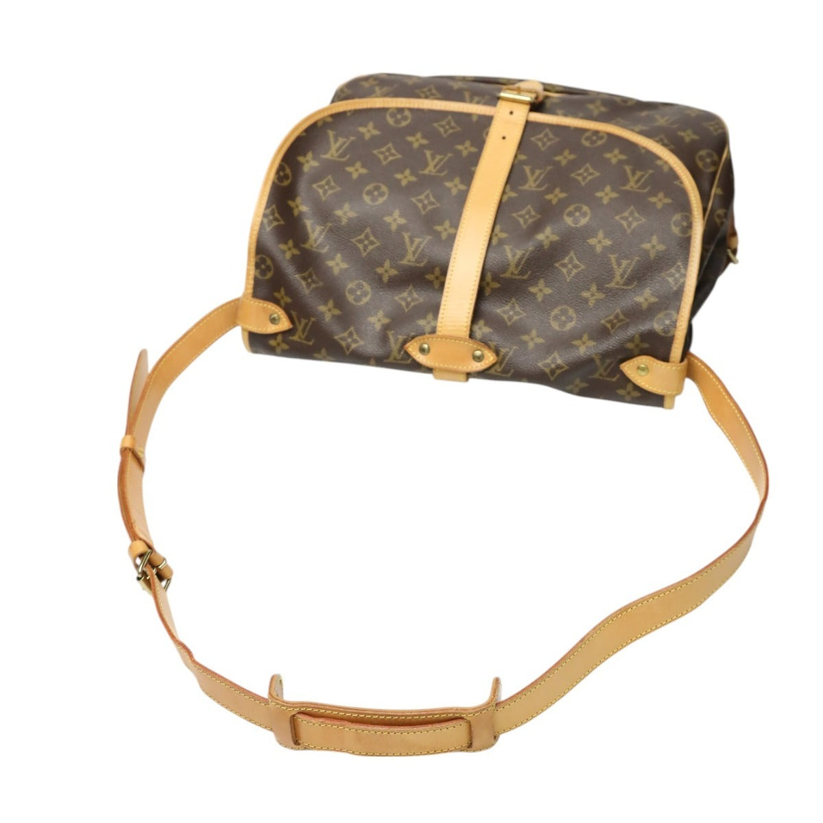 LOUIS VUITTON Shoulder Bag M42254 Monogram canvas Brown Monogram Samuel 35 M