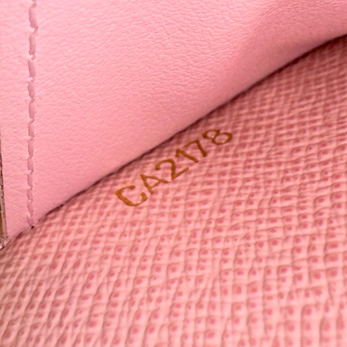 LOUIS VUITTON Long Wallet Purse N61264 Damier Azur Canvas Two-tone (gray) Portefeuille Clemence Damier Azur Zip Around Women(Unisex) Used Authentic