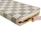 LOUIS VUITTON Long Wallet Purse N61264 Damier Azur Canvas Two-tone (gray) Portefeuille Clemence Damier Azur Zip Around Women(Unisex) Used Authentic