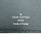 LOUIS VUITTON Long Wallet Purse M61697 Monogram canvas Gray x black Bifold Walletlong wallet Eclipse Portefeuille Blaza mens Used Authentic