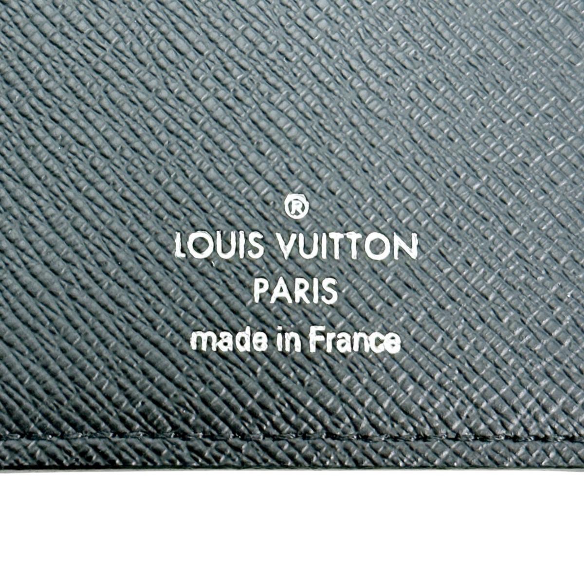 LOUIS VUITTON Long Wallet Purse M61697 Monogram canvas Gray x black Bifold Walletlong wallet Eclipse Portefeuille Blaza mens Used Authentic