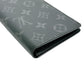 LOUIS VUITTON Long Wallet Purse M61697 Monogram canvas Gray x black Bifold Walletlong wallet Eclipse Portefeuille Blaza mens Used Authentic