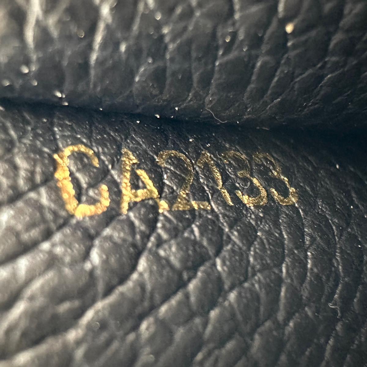 LOUIS VUITTON Long Wallet Purse M60258 Monogram Ann Platt Navy Tri-fold long wallet Monogram anplant leather Portefeuille Villetuoz Women Used Authentic