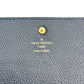 LOUIS VUITTON Long Wallet Purse M60258 Monogram Ann Platt Navy Tri-fold long wallet Monogram anplant leather Portefeuille Villetuoz Women Used Authentic