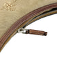 PRADA Handbag BR3423 Canvas, Leather beige one belt Logo jacquard Women Used Authentic