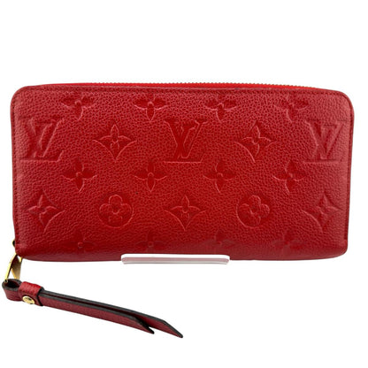 LOUIS VUITTON Long Wallet Purse M60547 Monogram Ann Platt Red Monogram Ann Platt Zippy wallet