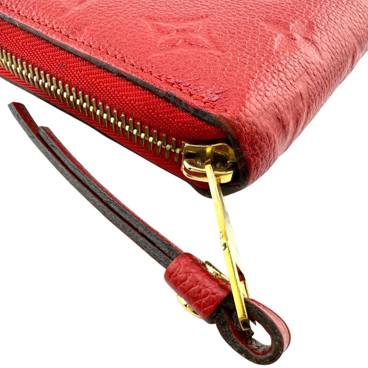 LOUIS VUITTON Long Wallet Purse M60547 Monogram Ann Platt Red Monogram Ann Platt Zippy wallet