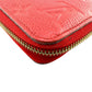 LOUIS VUITTON Long Wallet Purse M60547 Monogram Ann Platt Red Monogram Ann Platt Zippy wallet