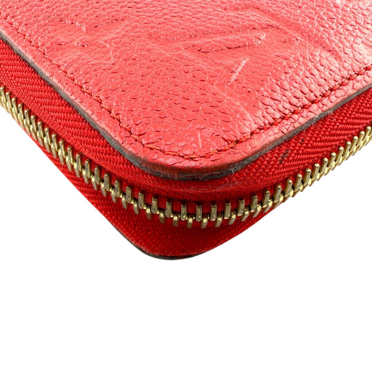 LOUIS VUITTON Long Wallet Purse M60547 Monogram Ann Platt Red Monogram Ann Platt Zippy wallet