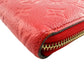 LOUIS VUITTON Long Wallet Purse M60547 Monogram Ann Platt Red Monogram Ann Platt Zippy wallet