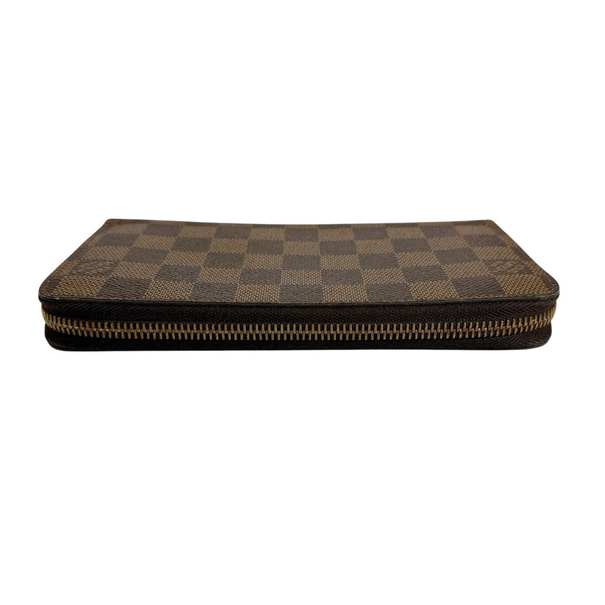 LOUIS VUITTON Long Wallet Purse N41661 Damier canvas Brown Damier Zippy wallet