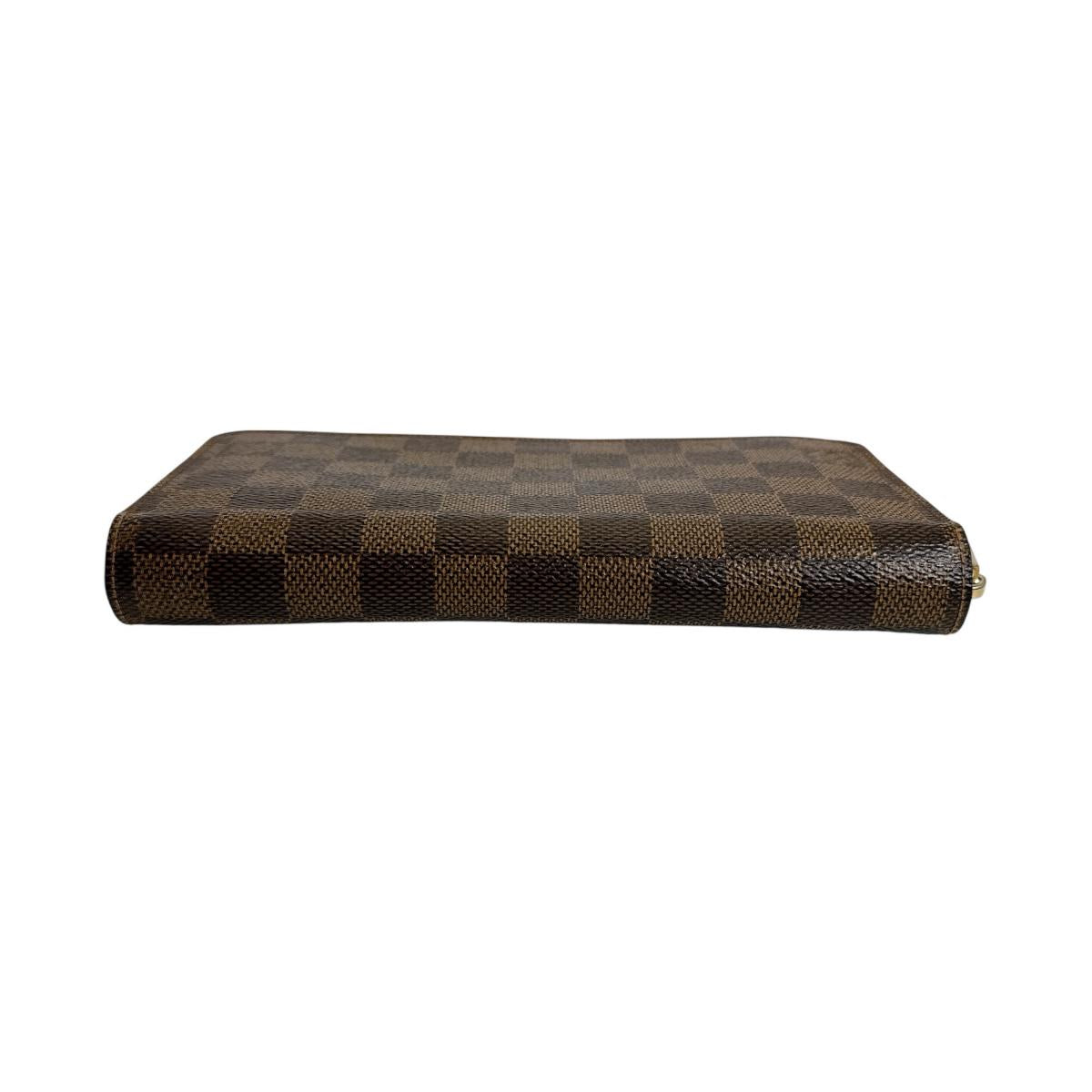 LOUIS VUITTON Long Wallet Purse N41661 Damier canvas Brown Damier Zippy wallet