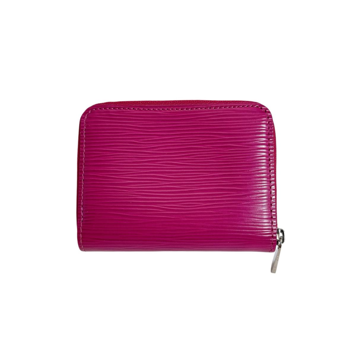 LOUIS VUITTON Coin case M6015K Epi Leather purple Epi Zip around purse