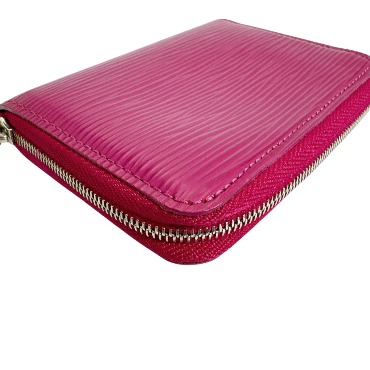 LOUIS VUITTON Coin case M6015K Epi Leather purple Epi Zip around purse