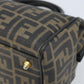 FENDI Zucca Canvas Boston Bag PVC Brown Black