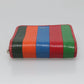 BALENCIAGA Bifold Wallet Leather Multicolor Red Silver