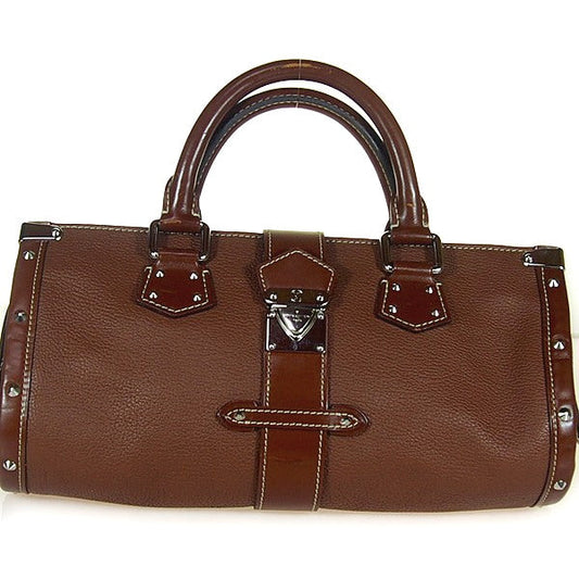 LOUIS VUITTON Handbag M91884 Sheep leather Brown Cienne Suhari Epanui PM Women Used Authentic