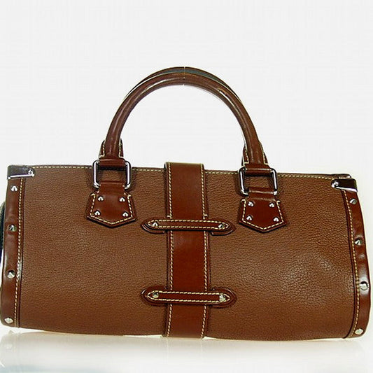 LOUIS VUITTON Handbag M91884 Sheep leather Brown Cienne Suhari Epanui PM Women Used Authentic