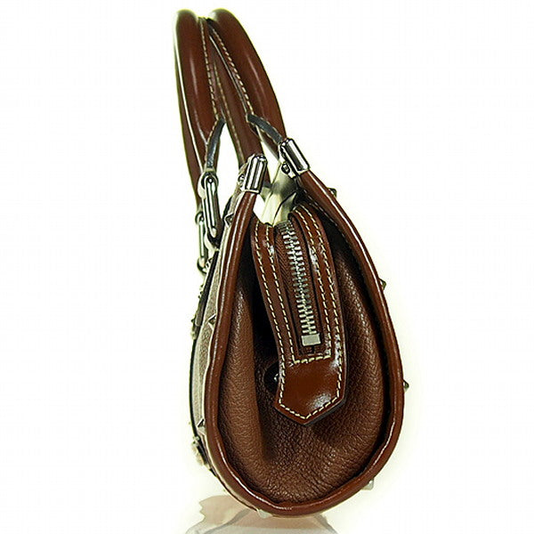 LOUIS VUITTON Handbag M91884 Sheep leather Brown Cienne Suhari Epanui PM Women Used Authentic