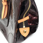 LOUIS VUITTON Shoulder Bag M93510 Patent leather wine-red Monogram Vernis Rosewood Avenue Women Used Authentic