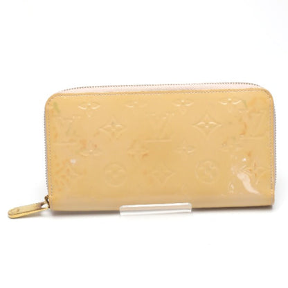 LOUIS VUITTON Long Wallet Purse M90076 Monogram Vernis Rose Angelique Zip Around Vernis Zippy wallet Women Used Authentic
