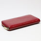 LOUIS VUITTON Long Wallet Purse M61379 Monogram Vernis Magenta Zip Around Vernis Zippy wallet Women Used Authentic