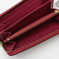 LOUIS VUITTON Long Wallet Purse M61379 Monogram Vernis Magenta Zip Around Vernis Zippy wallet Women Used Authentic