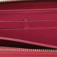 LOUIS VUITTON Long Wallet Purse M61379 Monogram Vernis Magenta Zip Around Vernis Zippy wallet Women Used Authentic