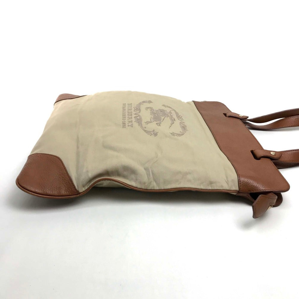 BURBERRY Tote Bag Canvas / leather beige Bag Women(Unisex) Used Authentic