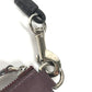 BURBERRY Coin case leather Purple Wallet Coin Pocket With TB strap mens Used Authentic