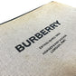 BURBERRY Clutch bag Leather / canvas gray logo mens Used Authentic
