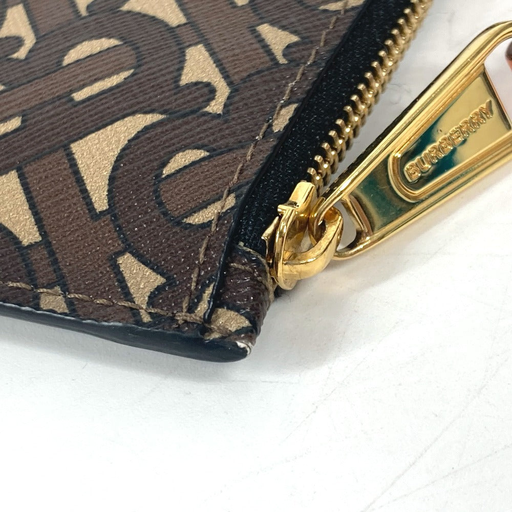 BURBERRY Clutch bag leather Brown TB logo unisex(Unisex) Used Authentic