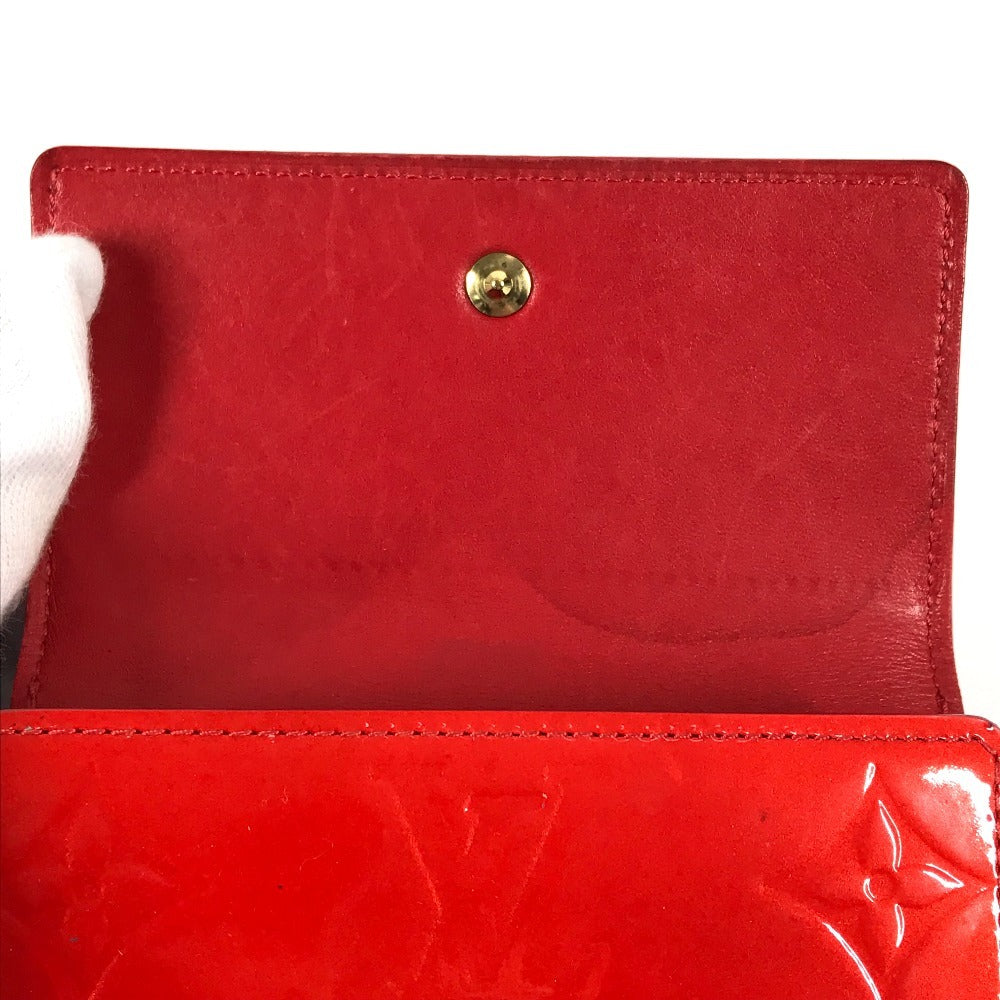 LOUIS VUITTON Trifold wallet M91169 Monogram Vernis Red Monogram Vernis Porto Monevier Cult Clady