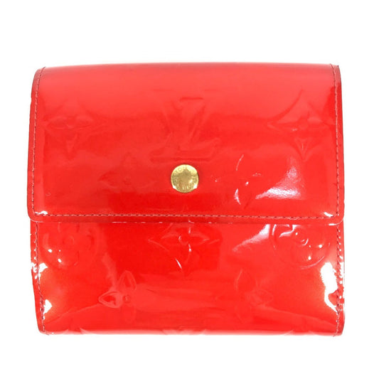 LOUIS VUITTON Trifold wallet M91169 Monogram Vernis Red Monogram Vernis Porto Monevier Cult Clady