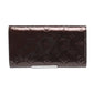 LOUIS VUITTON Long Wallet Purse M93524 Monogram Vernis Amarrant Long wallet with 2-fold zipper Vernis Portefeuille Sarah Women Used Authentic