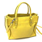 BALENCIAGA Shoulder Bag 357333 leather yellow Tote Bag Paper mini Women Used Authentic