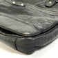 BALENCIAGA Business bag 310939 leather gray Wrinkles processing Shoulder Bag Crossbody mens Used Authentic