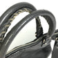BALENCIAGA Business bag 310939 leather gray Wrinkles processing Shoulder Bag Crossbody mens Used Authentic