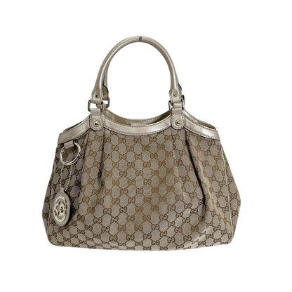 GUCCI Tote Bag 211944 GG canvas beige GG canvas Sukey bag
