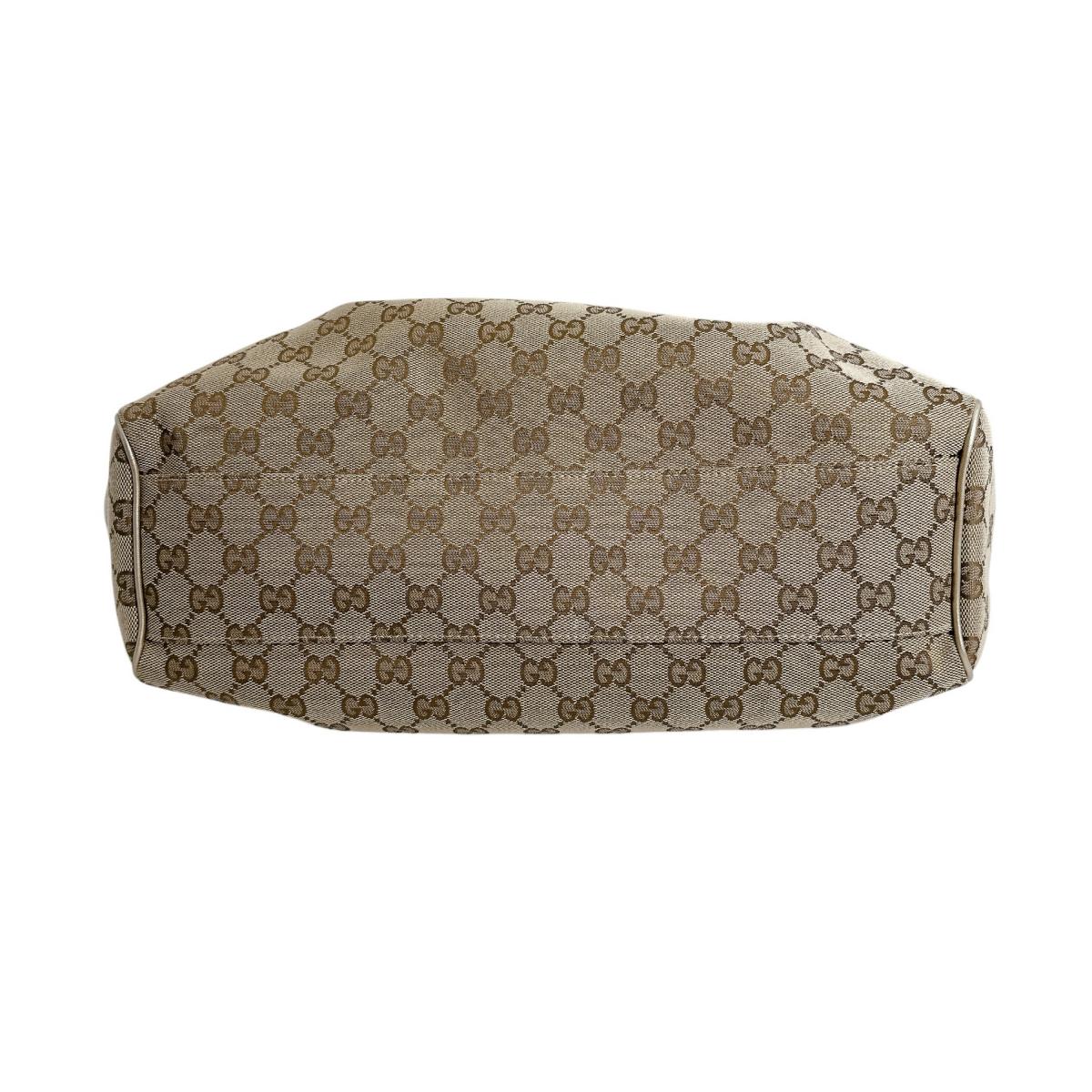 GUCCI Tote Bag 211944 GG canvas beige GG canvas Sukey bag