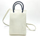BALENCIAGA Tote Bag 593826 leather white Everyday Shopping Phone Shoulder Women Used Authentic